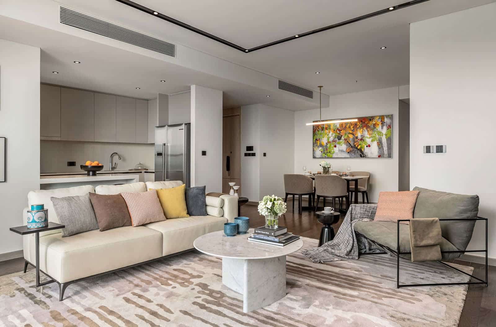 Bên trong căn hộ hàng hiệu Marriott dự án Grand Marina Saigon.