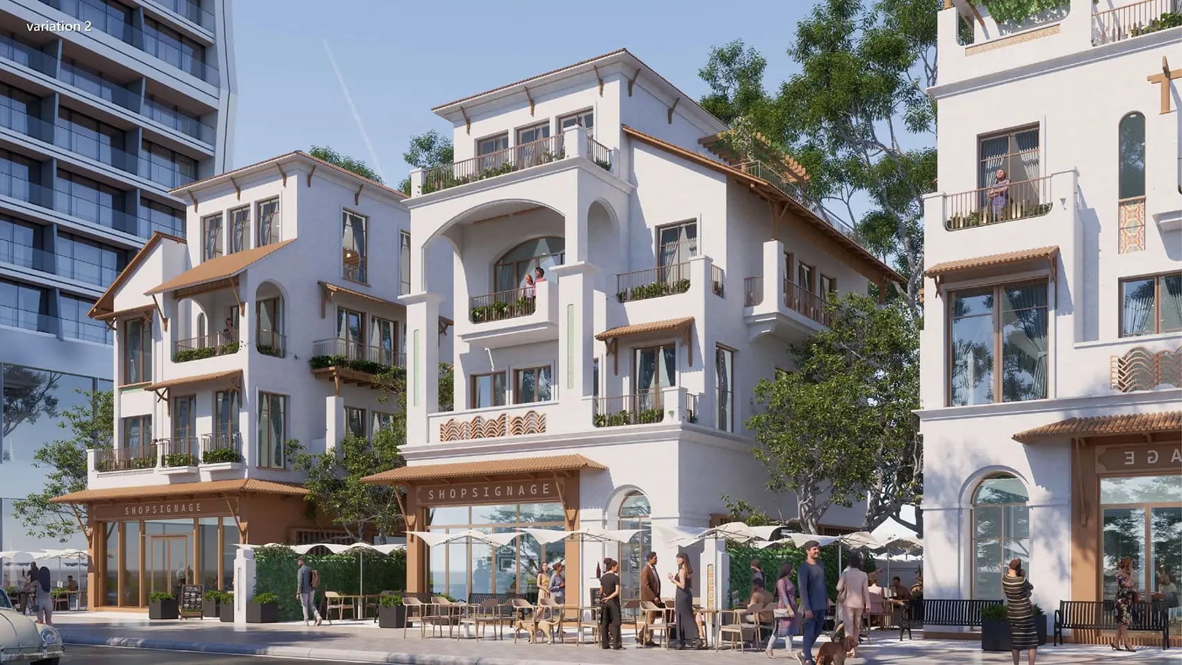 Khu biệt thự ven biển tại Blanca City mang đậm nét cổ điển châu Âu hòa quyện với phong cách sống hiện đại.
